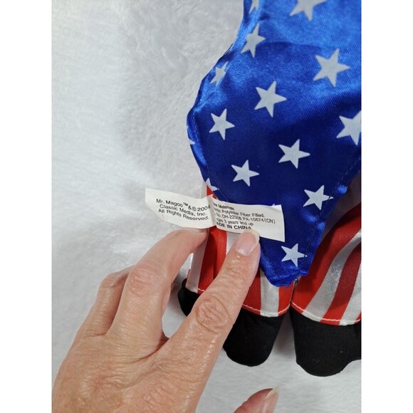 VTG Mr. Magoo Patriotic Plush Doll 12" Uncle Sam Outfit Stars Stripes Toy Factor - Picture 7 of 9